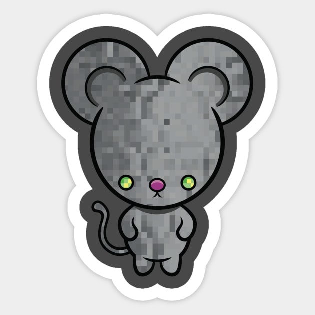 Pixel Mouse 3 Sticker by RD Doodles